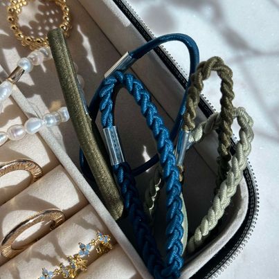 Élastiques à cheveux Blue / Green - 6 pcs
