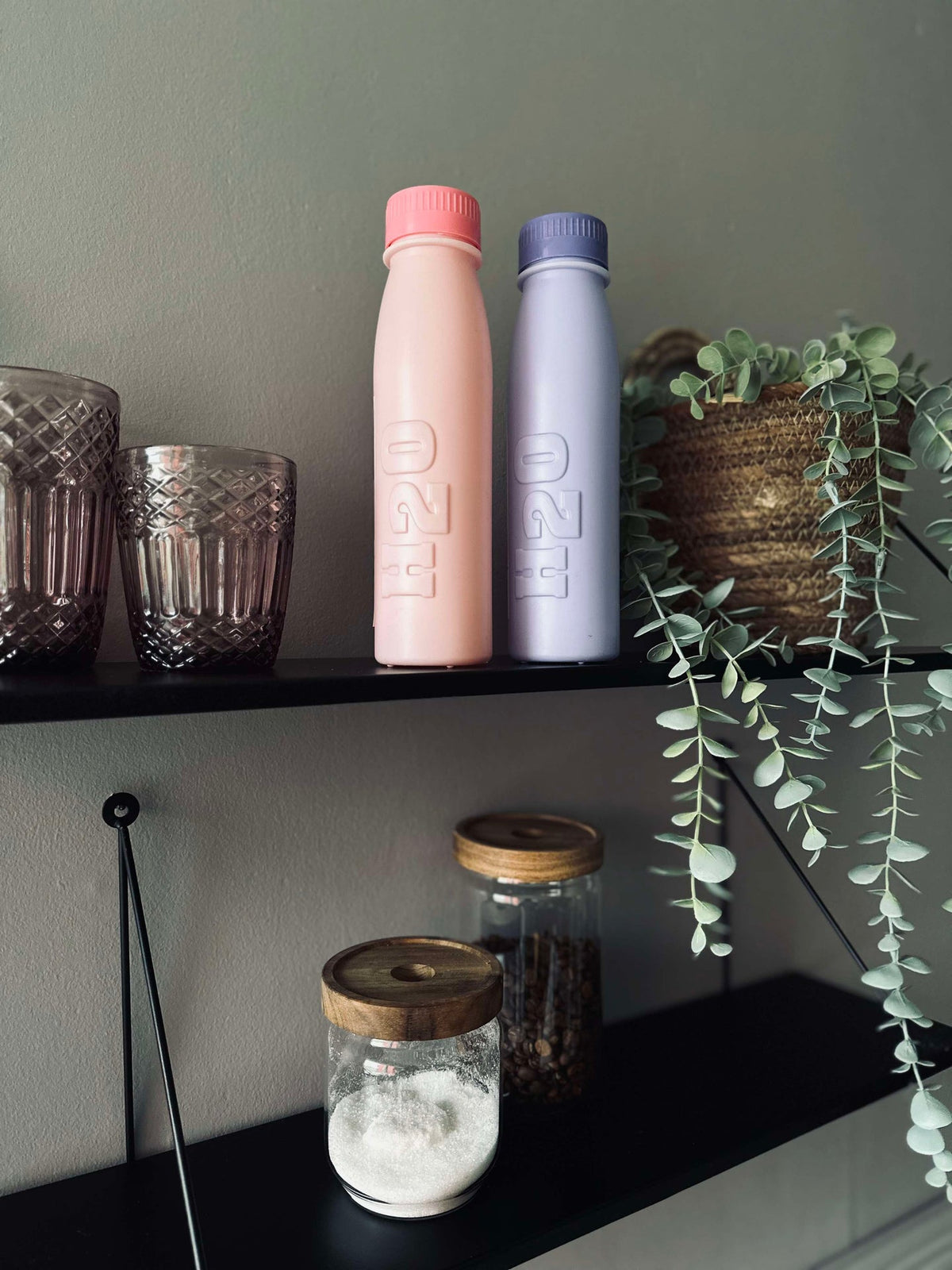 Gourde H2O 500 ml - Assortiment Rose / Violet