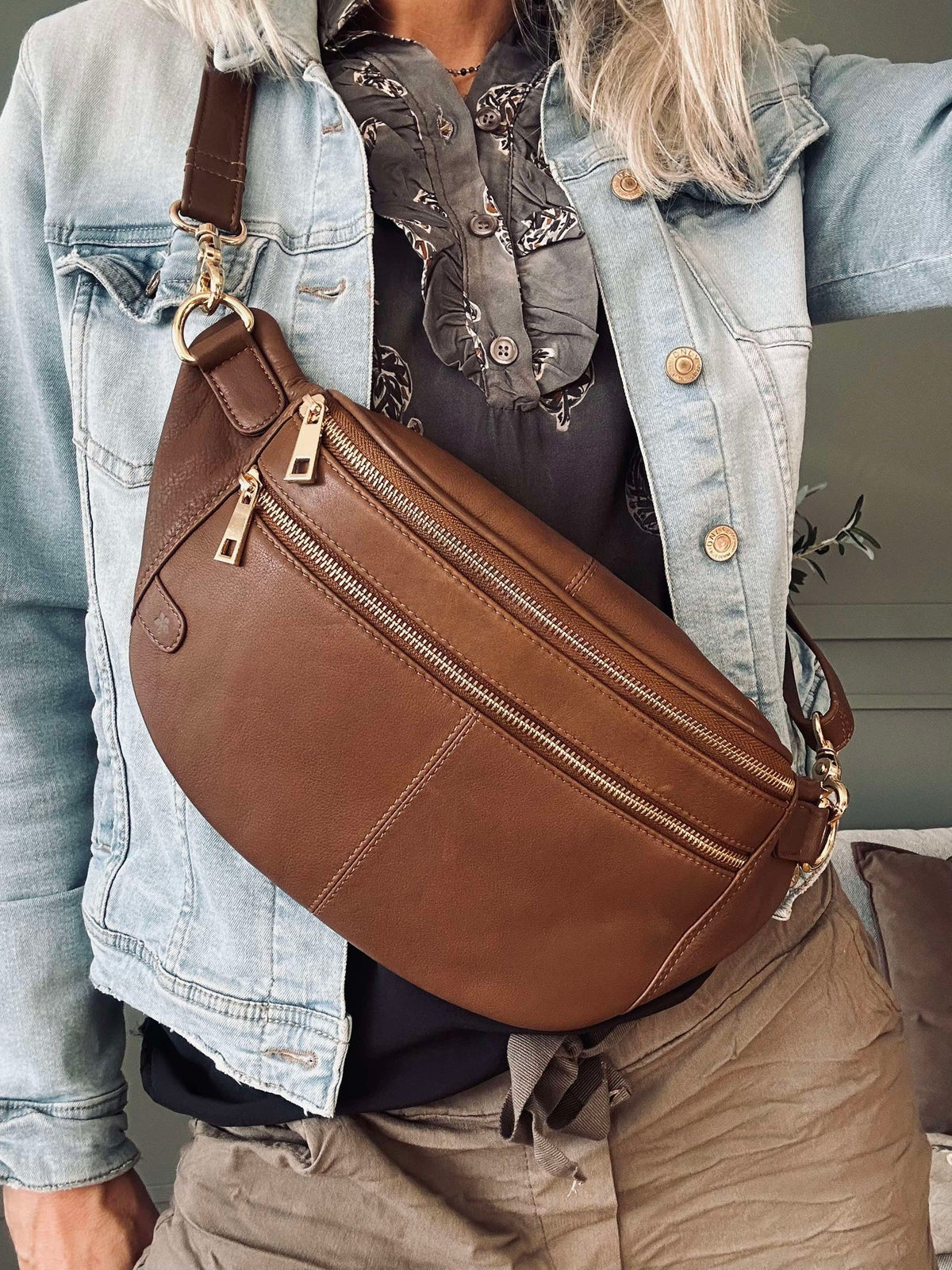 Bumbag Astrid - Café / Or