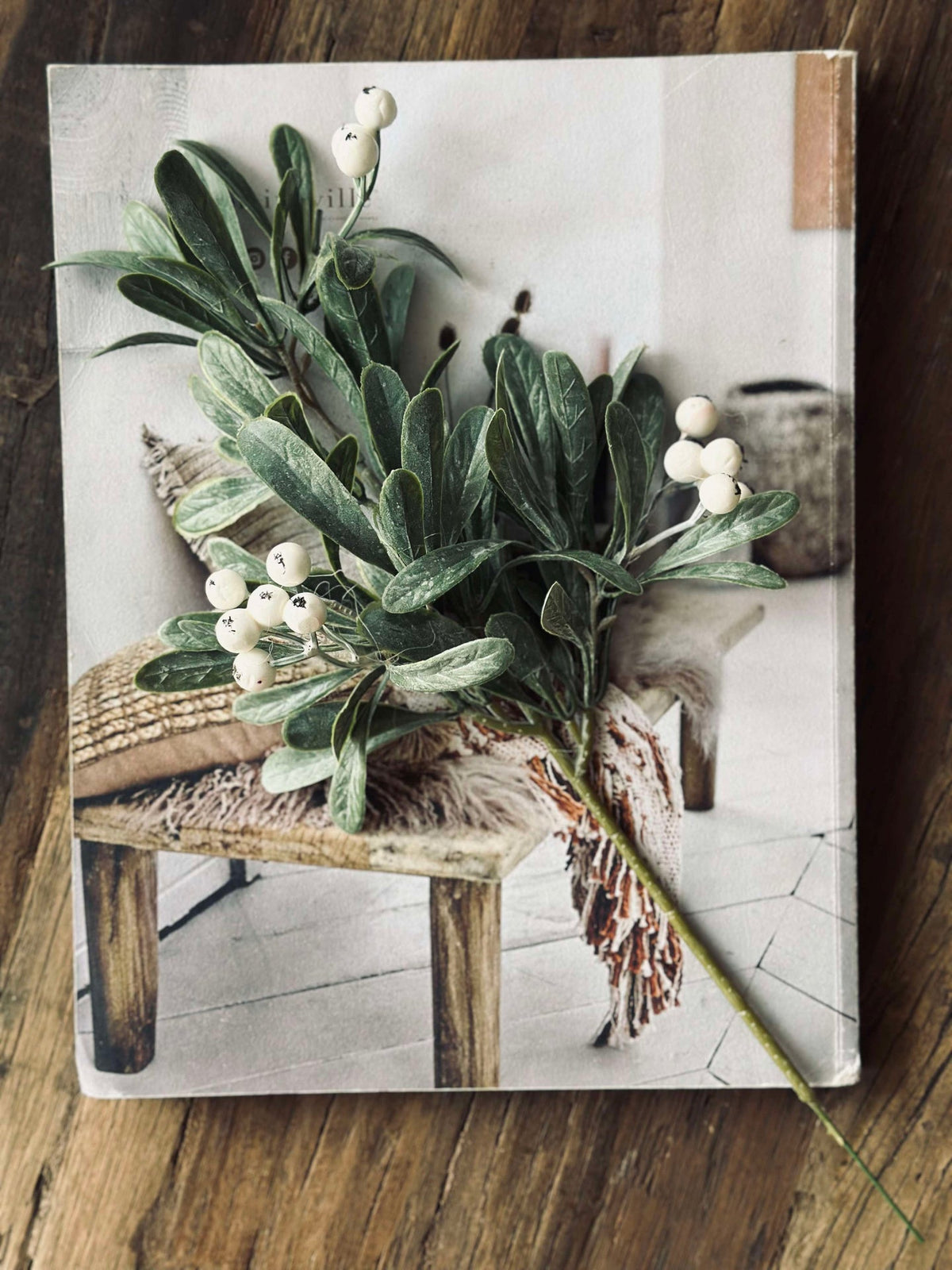 Branche avec baies - 38 cm
