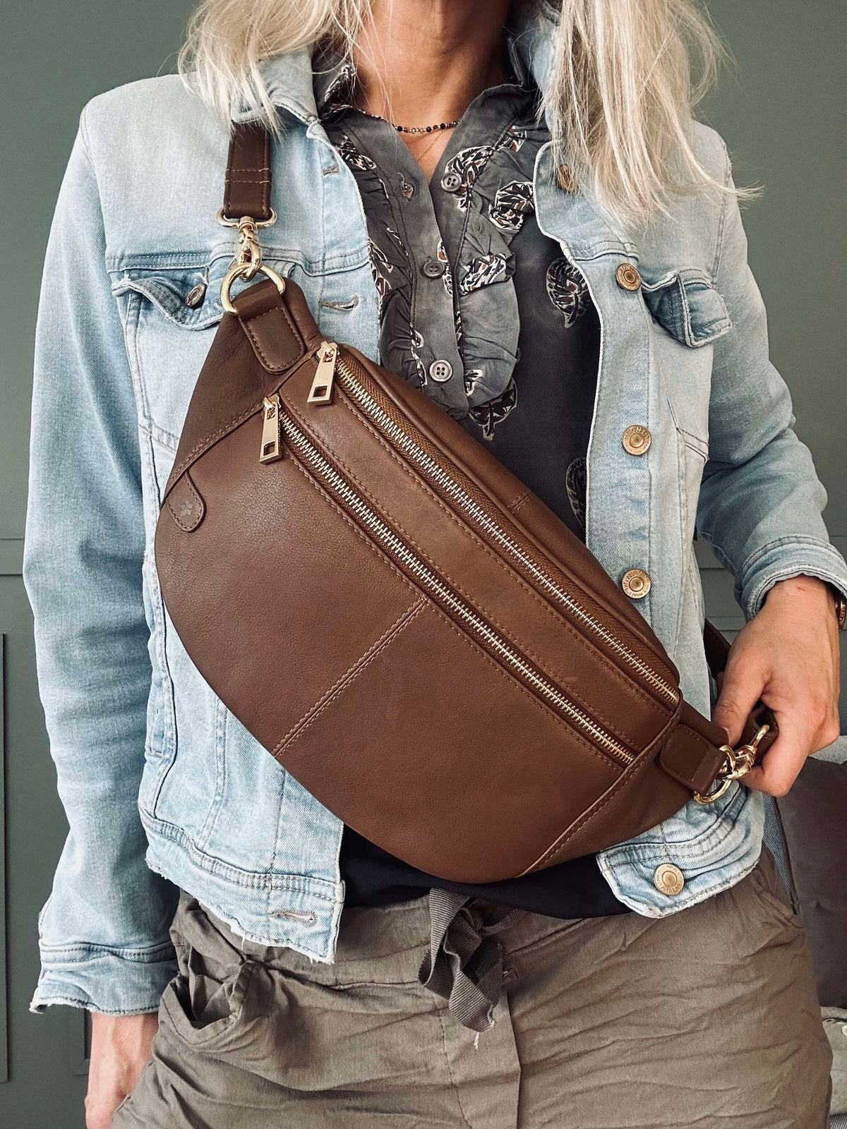 Bumbag Astrid - Café / Or