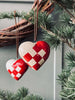 Cœur de Noël à suspendre - 2 pcs