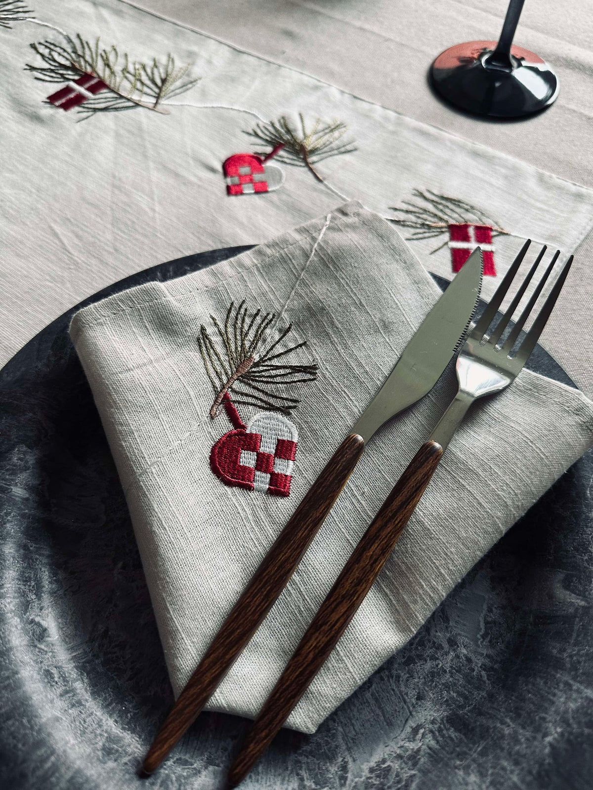 Serviette de table nostalgie