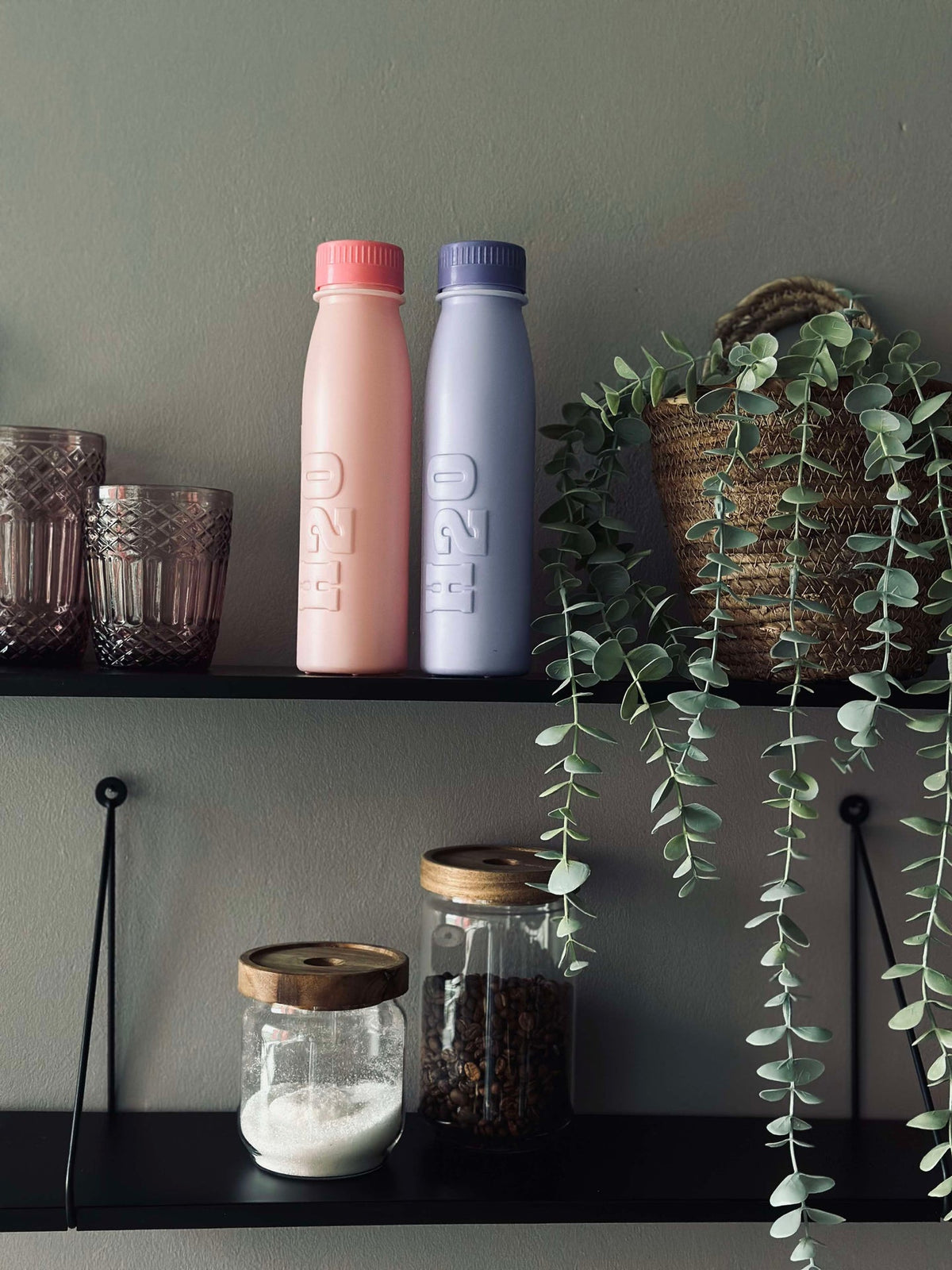 Gourde H2O 500 ml - Assortiment Rose / Violet
