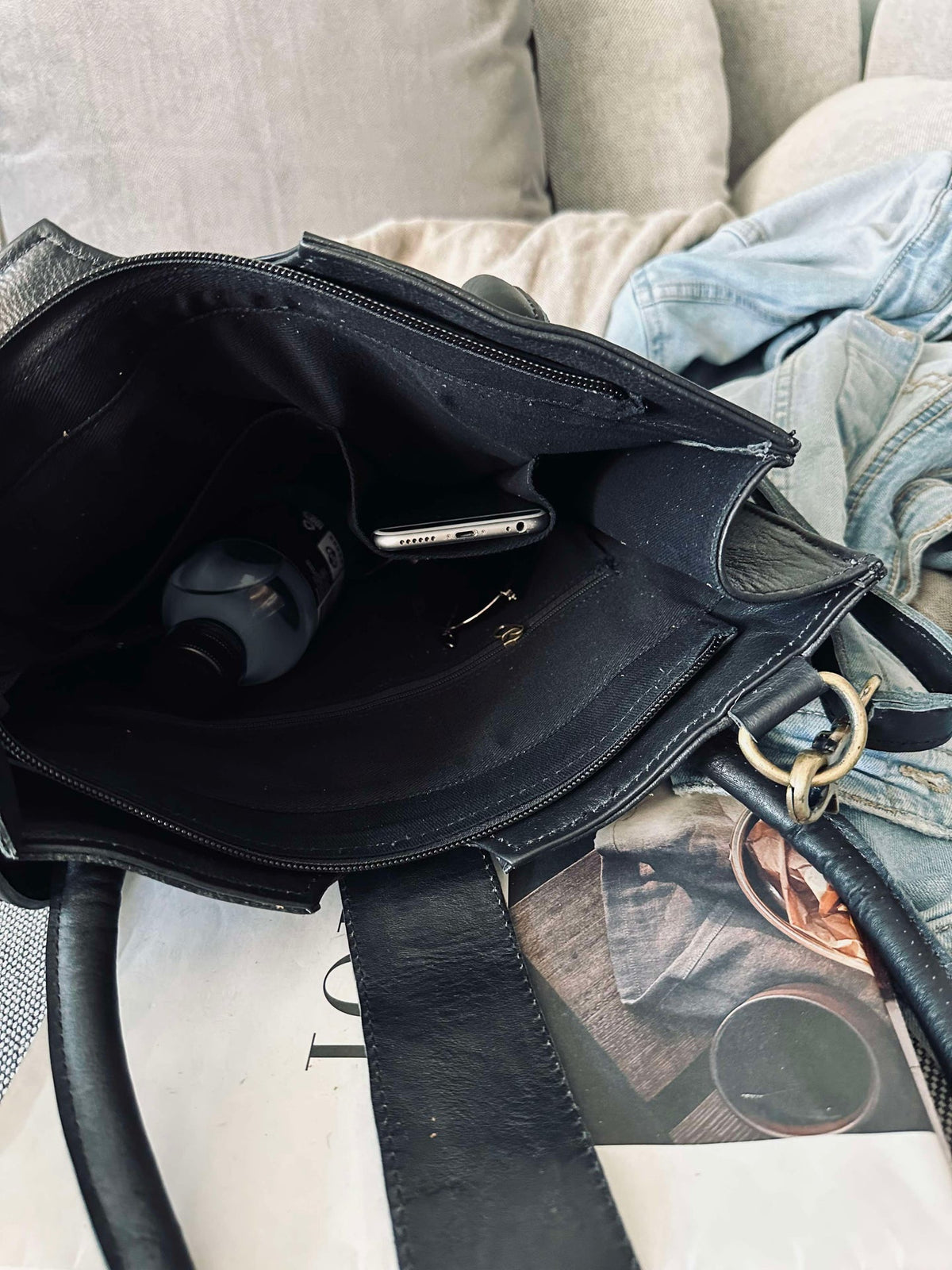 Sac de travail Lady en cuir de buffle