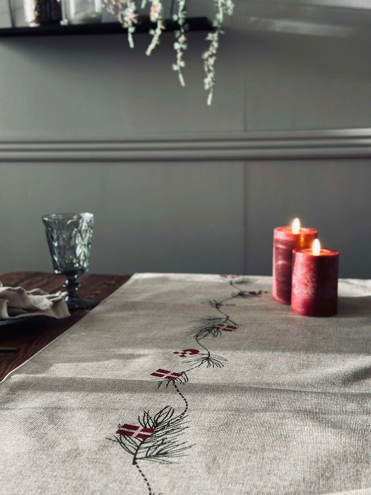 Chemin de table Noël 50x150