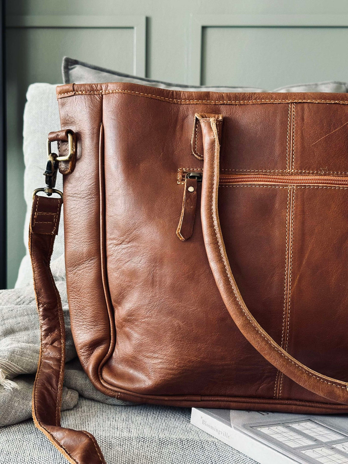 Sac de travail Norma Cognac