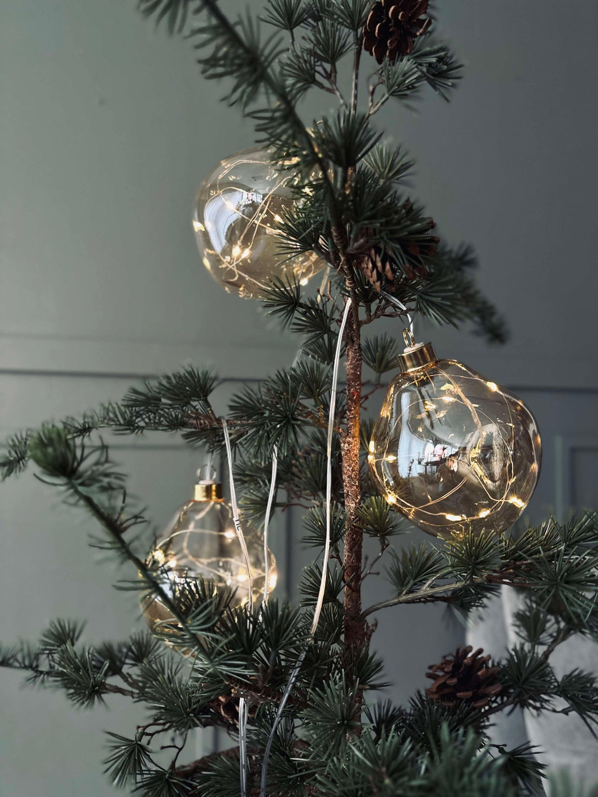 LED Lyskugler Golden - Lot de 3