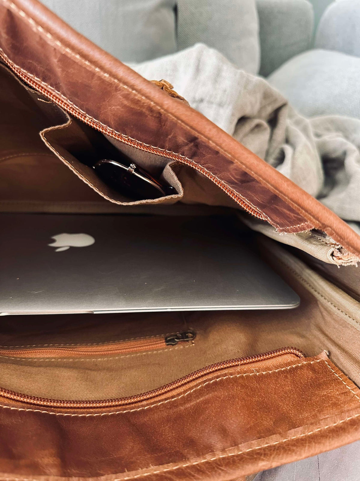 Sac de travail Norma Cognac