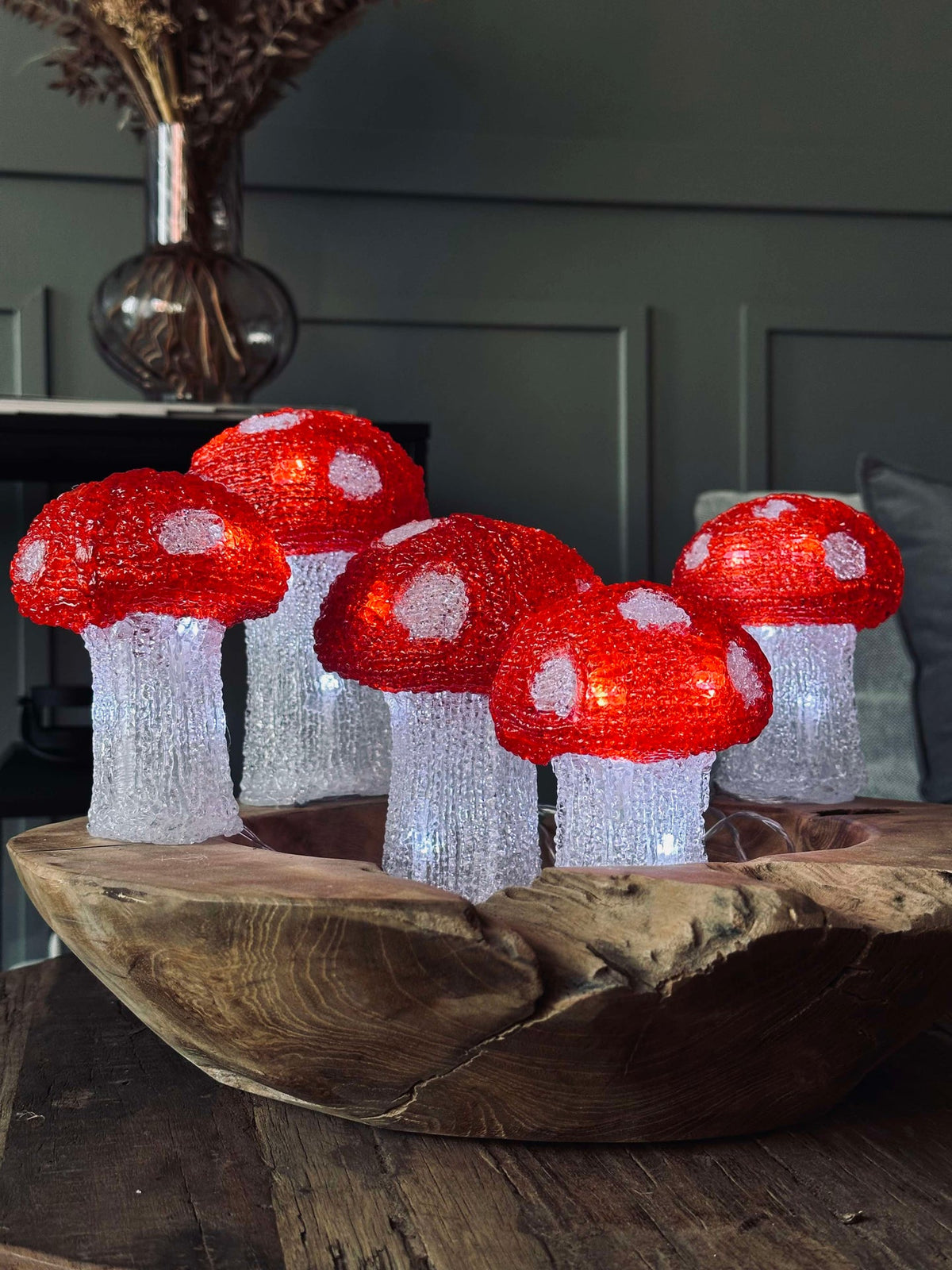 Lot Mushroom de 5 lampes - Homologué pour intérieur et extérieur