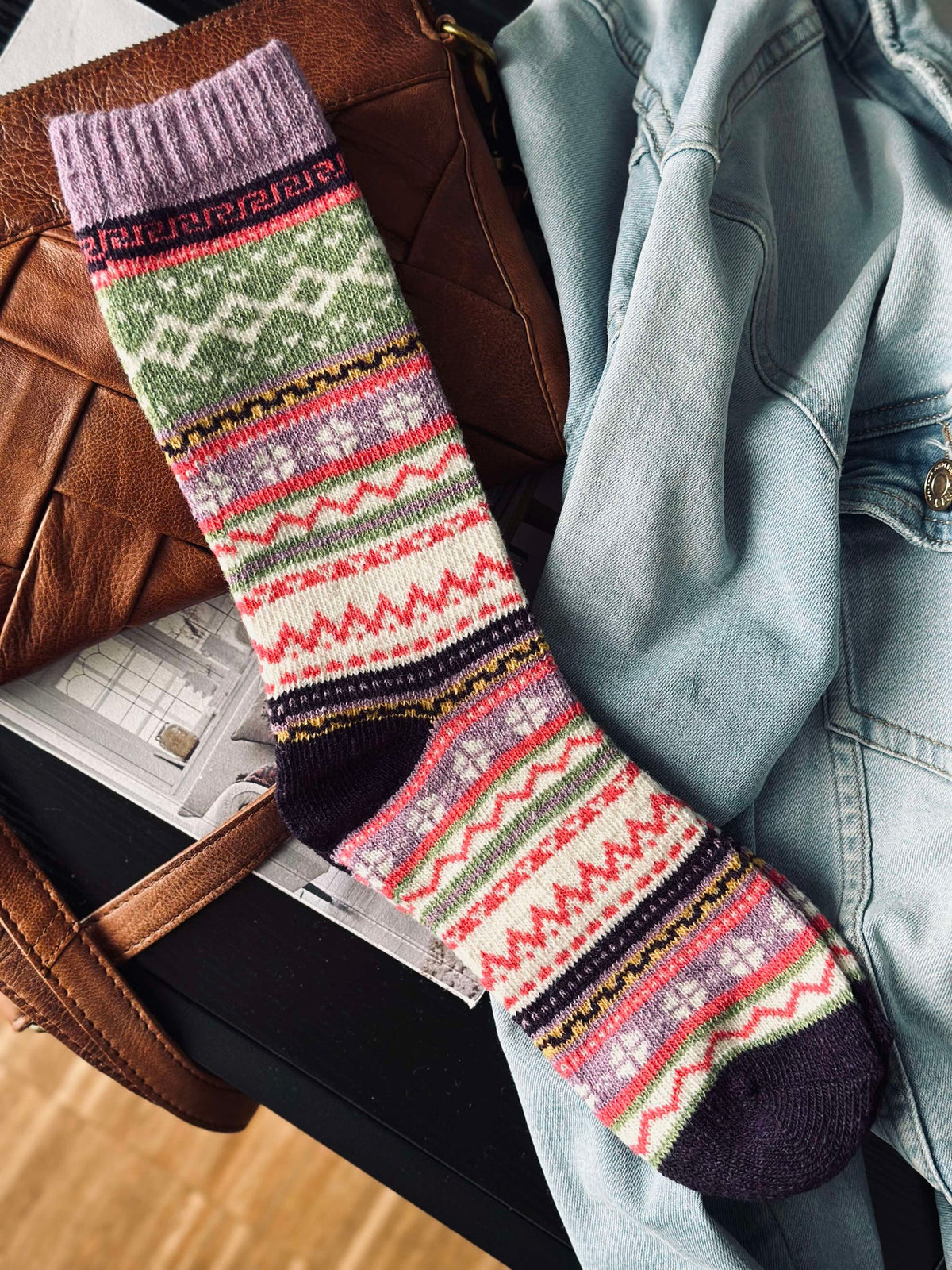Chaussettes - Mélange lilas