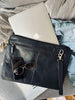 Housse pour ordinateur portable - Cuir de buffle noir
