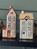 Maison Lumineuse en Céramique - Rose / brun