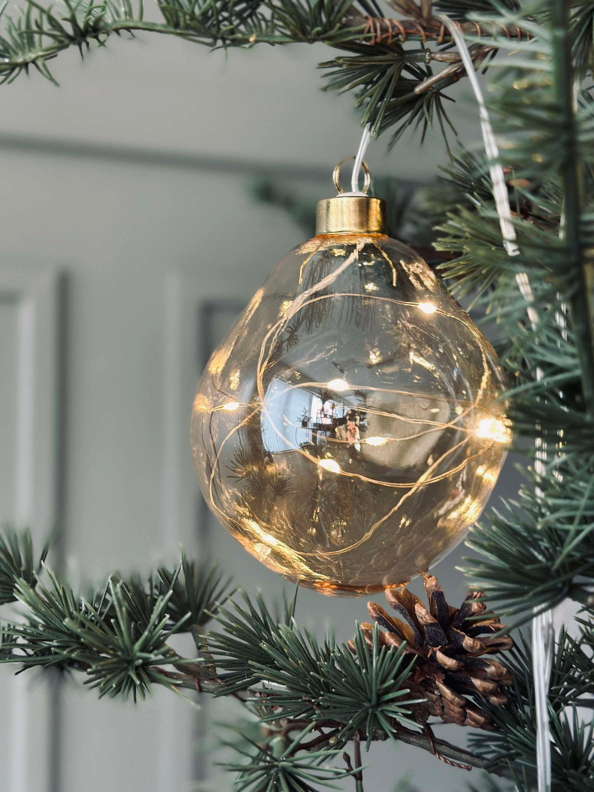 LED Lyskugler Golden - Lot de 3