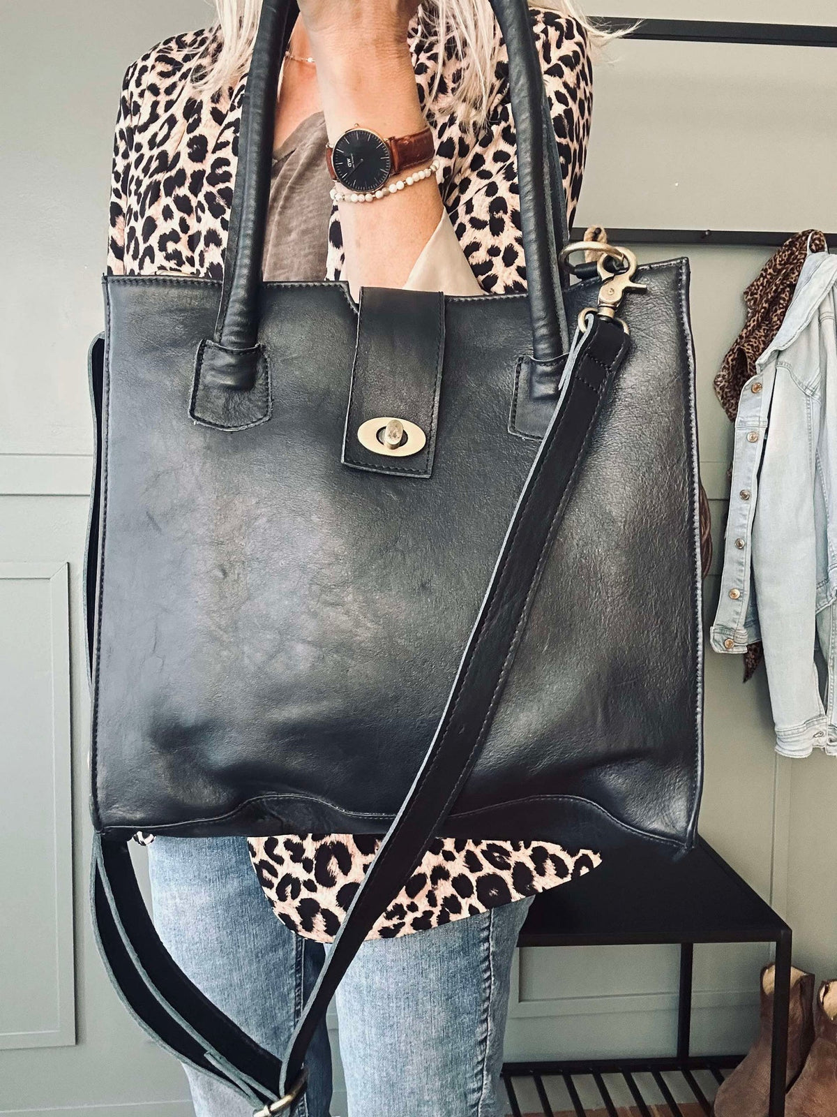 Sac de travail Lady en cuir de buffle
