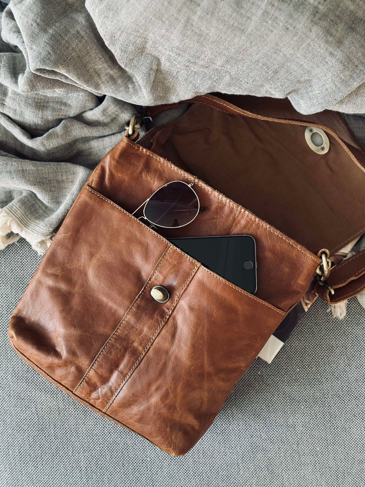 Sac crossover Lima Cognac
