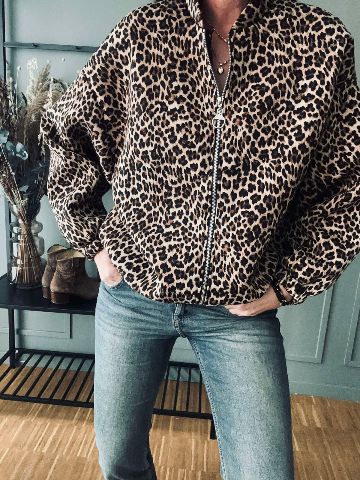 Veste léopard cool