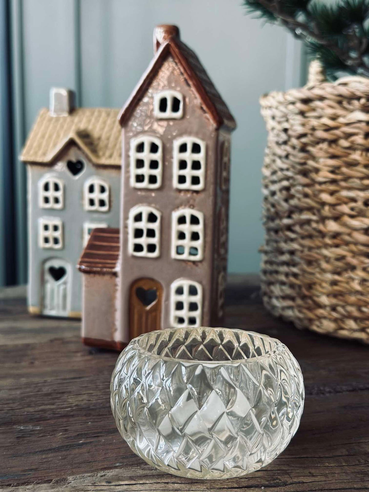 Photophore pour bougie chauffe-plat Diamond - White