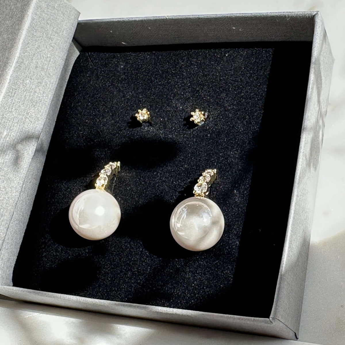 Boucles d’oreilles Agata - coffret de bijoux