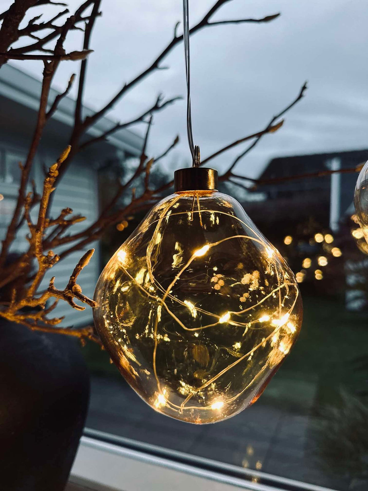 LED Lyskugler Golden - Lot de 3