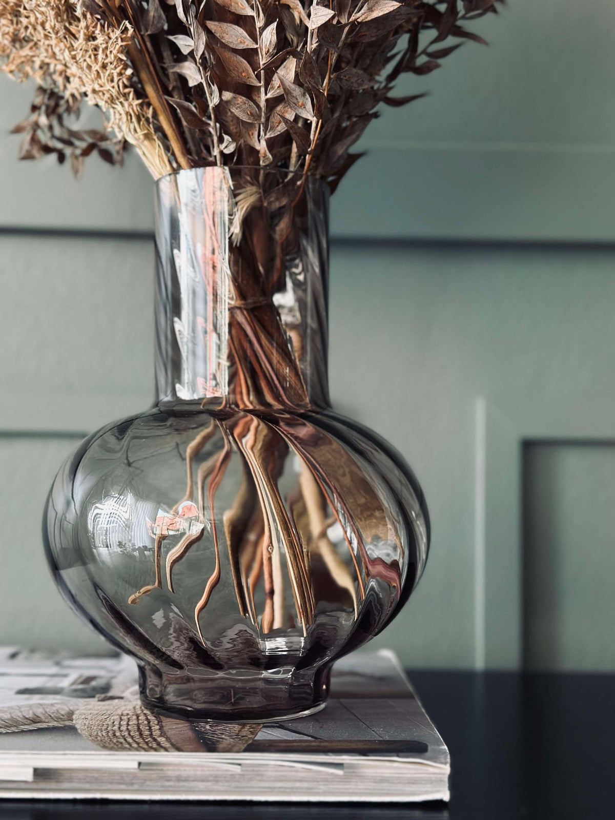 Vase en verre Brown