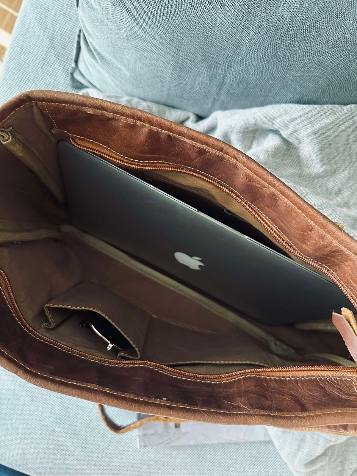 Sac de travail Norma Cognac