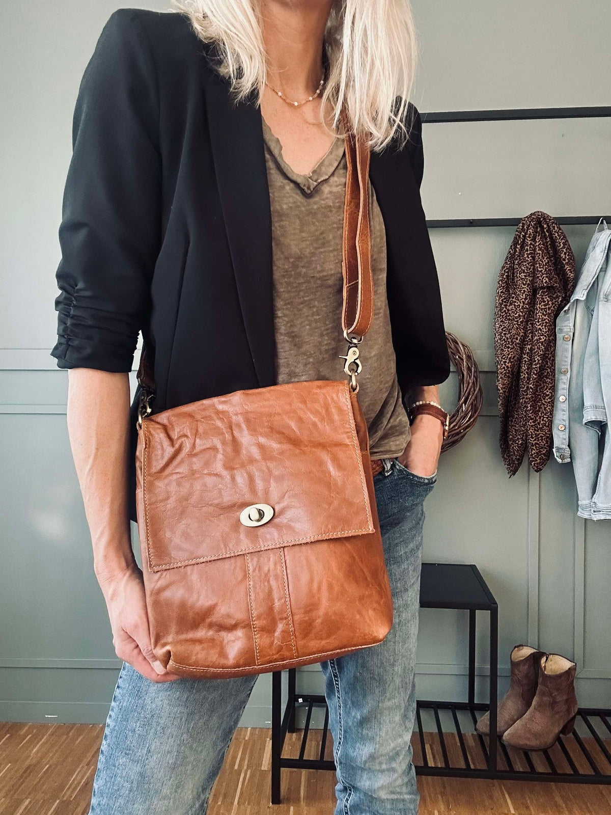 Sac crossover Lima Cognac