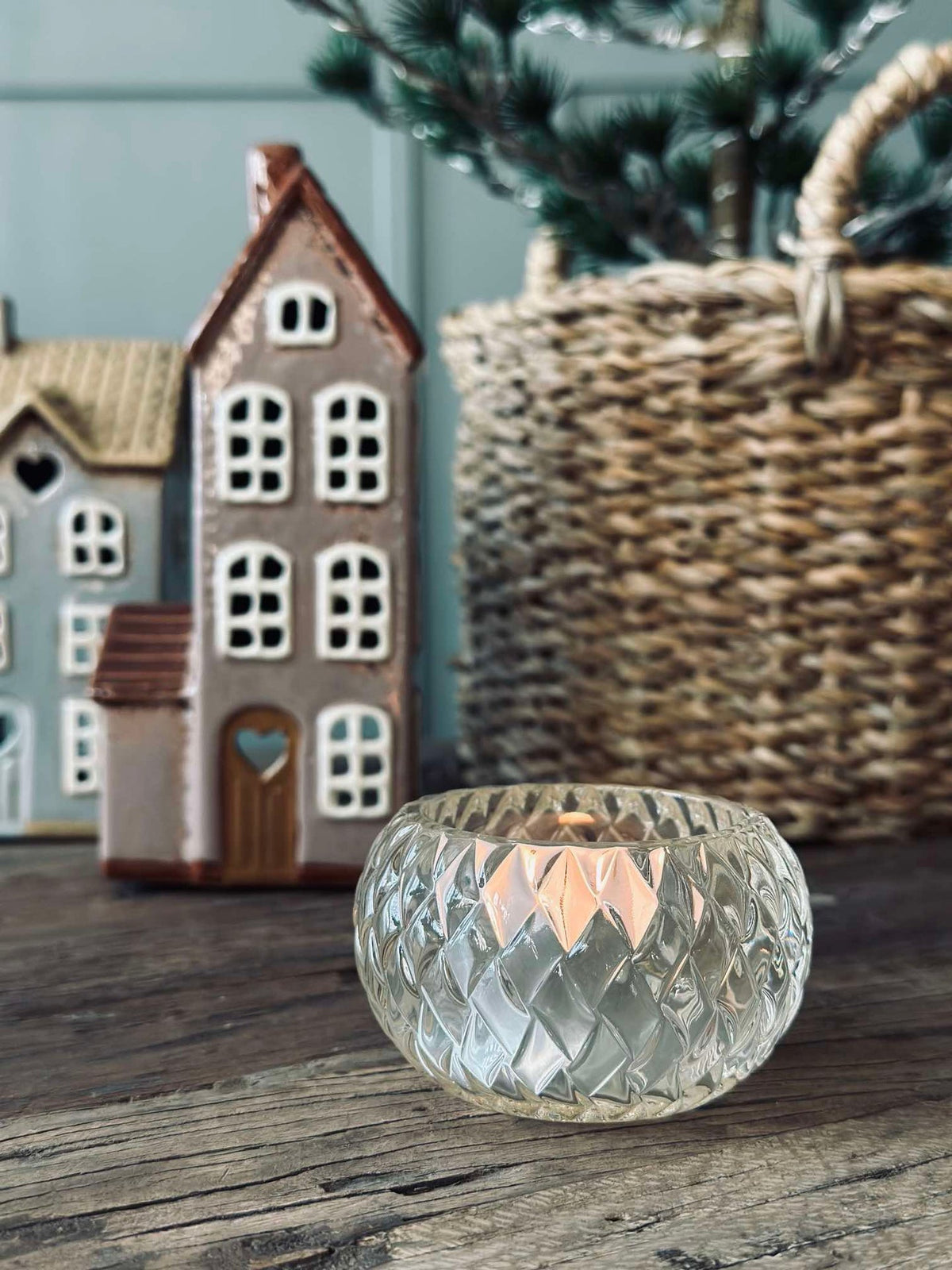Photophore pour bougie chauffe-plat Diamond - White