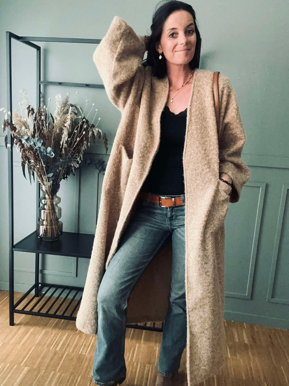 Veste Belina - Oversize Camel
