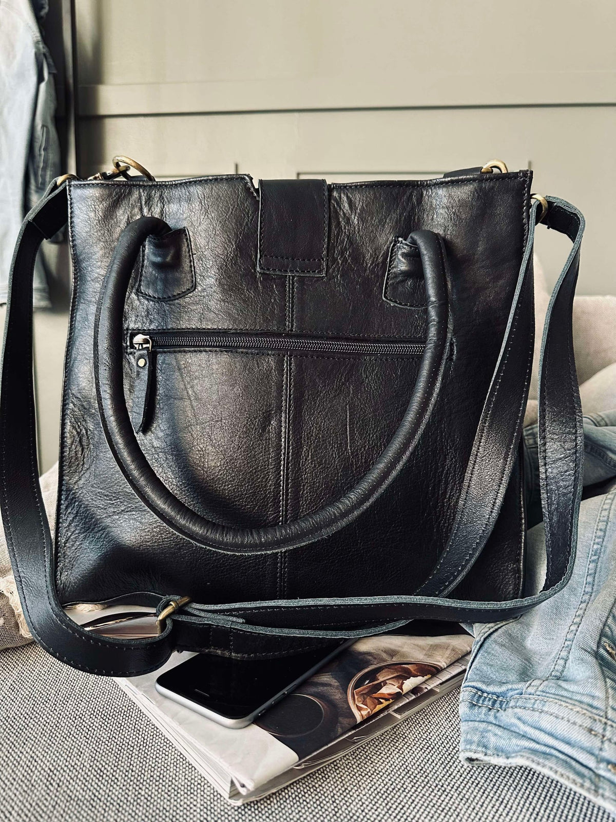 Sac de travail Lady en cuir de buffle