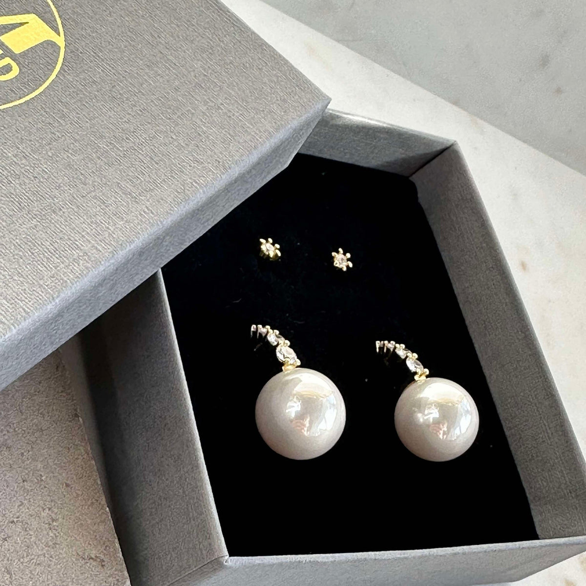 Boucles d’oreilles Agata - coffret de bijoux