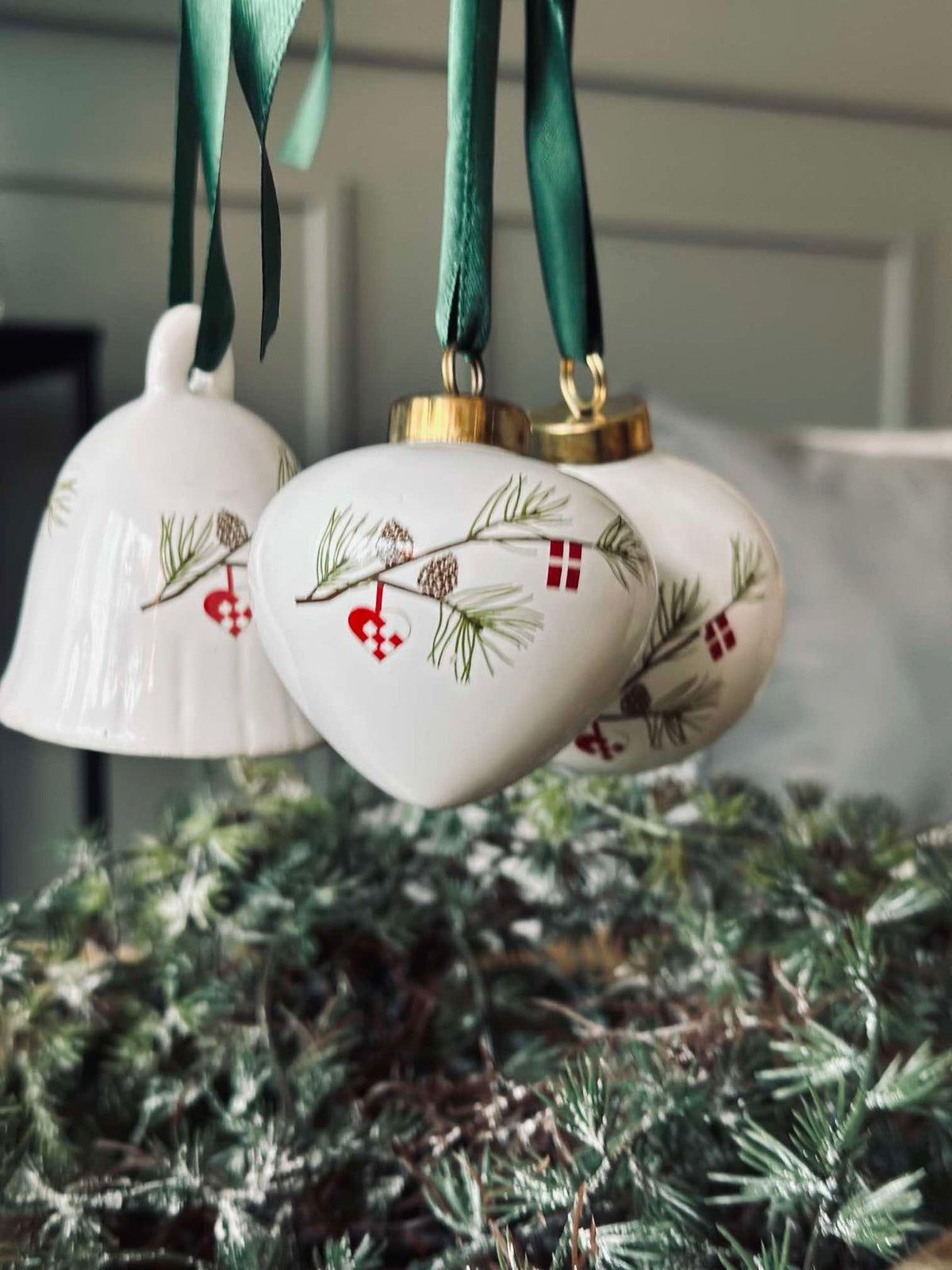 Lot de 3 décorations à suspendre