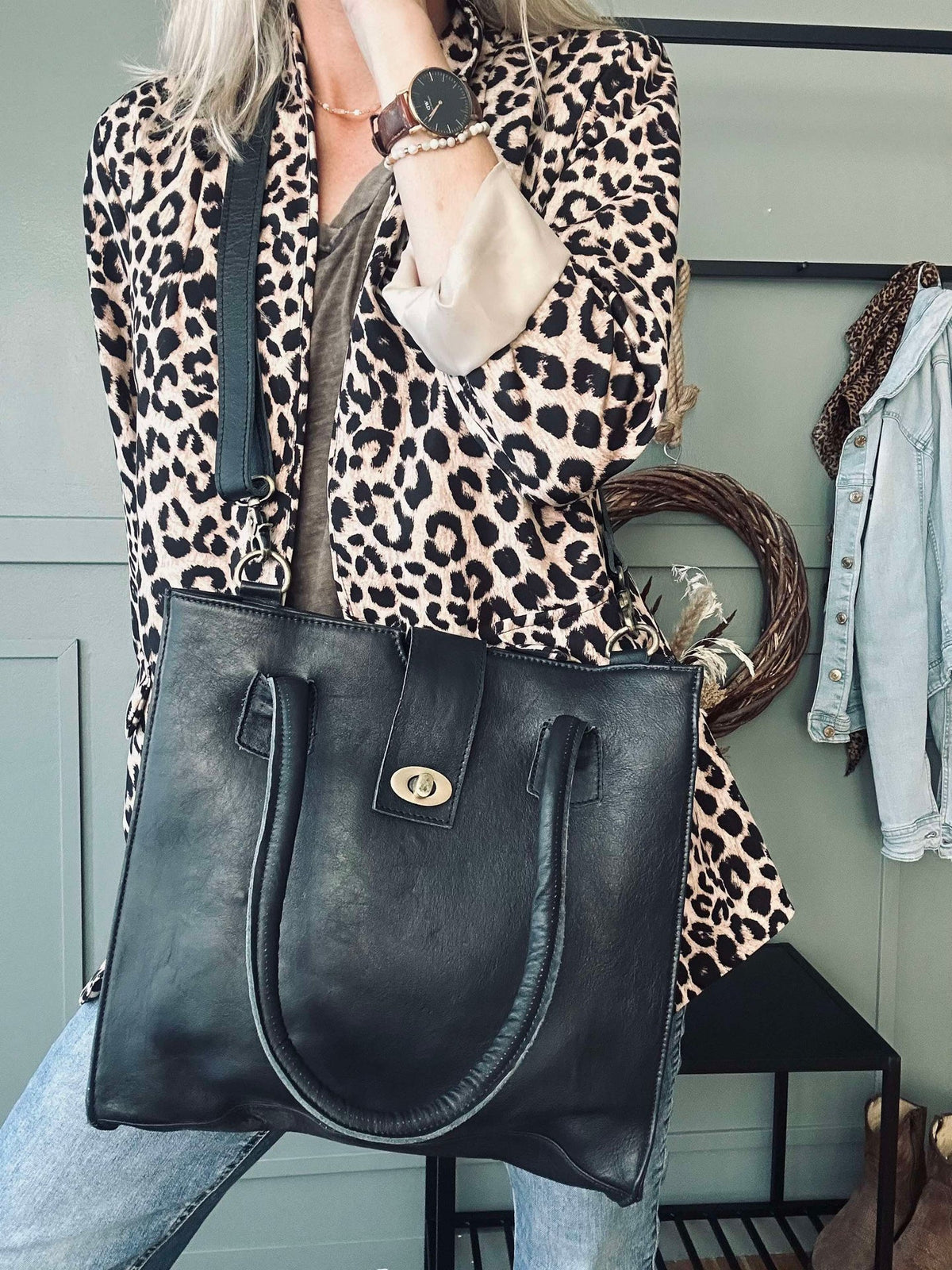 Sac de travail Lady en cuir de buffle