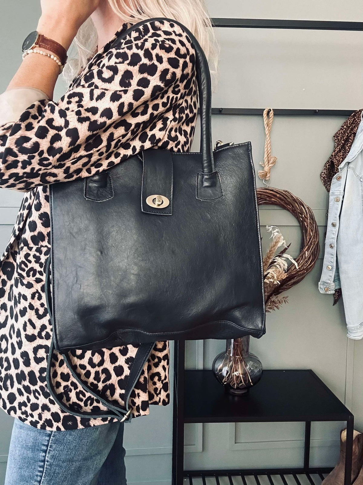 Sac de travail Lady en cuir de buffle