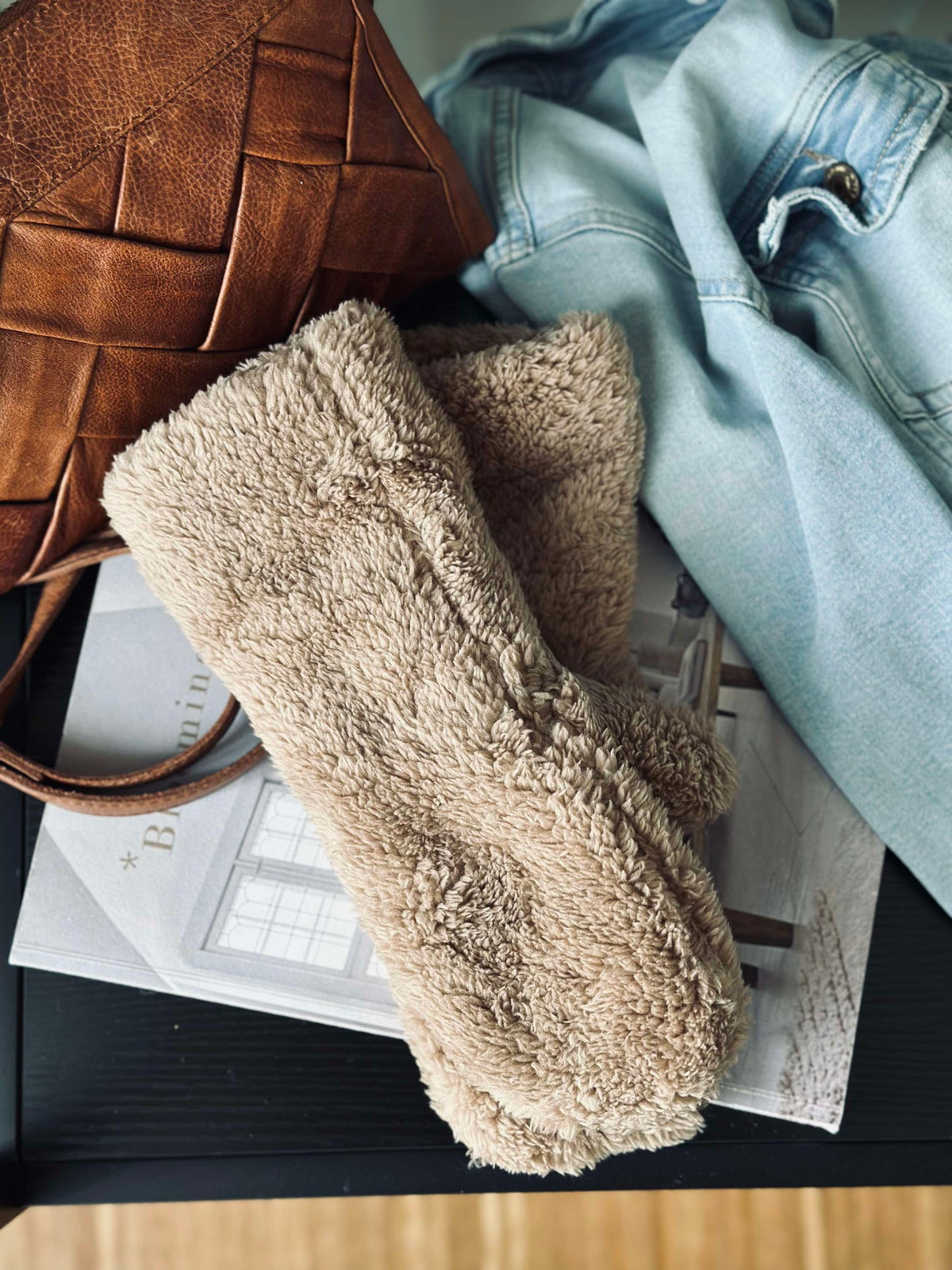 Moufles - Brown fleece