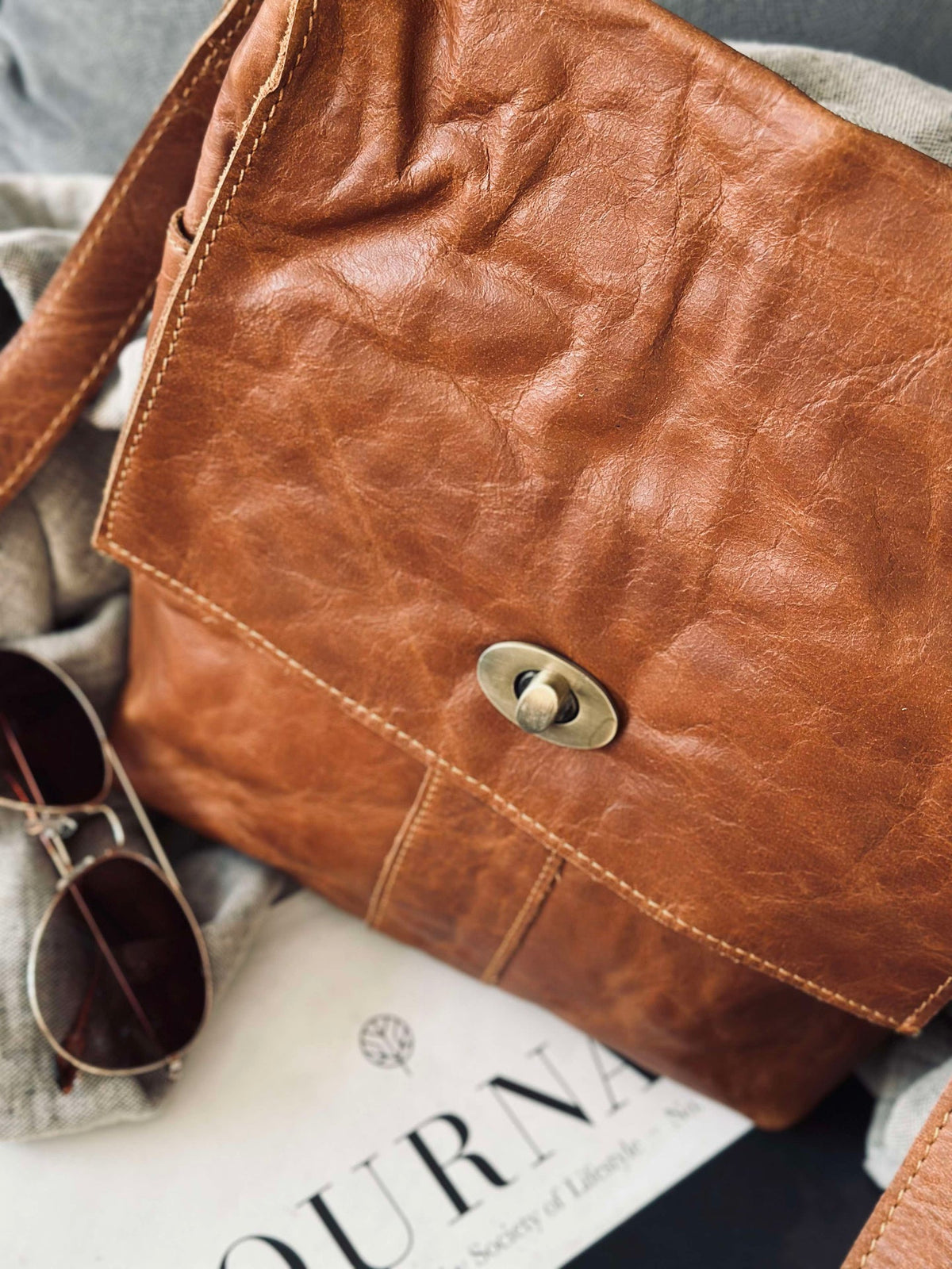Sac crossover Lima Cognac