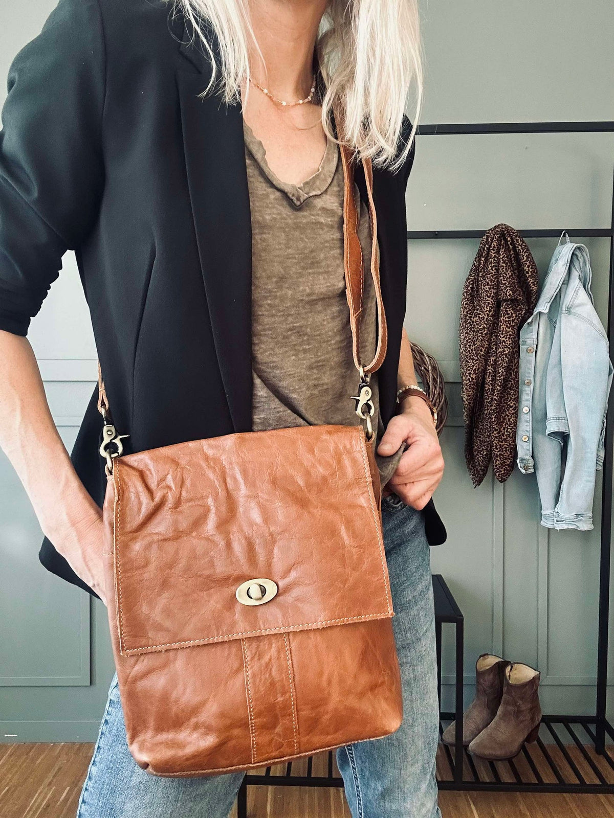 Sac crossover Lima Cognac