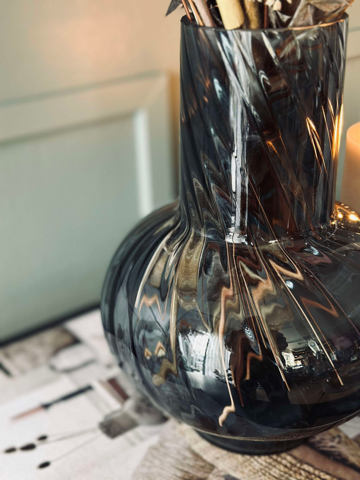 Vase en verre Brown
