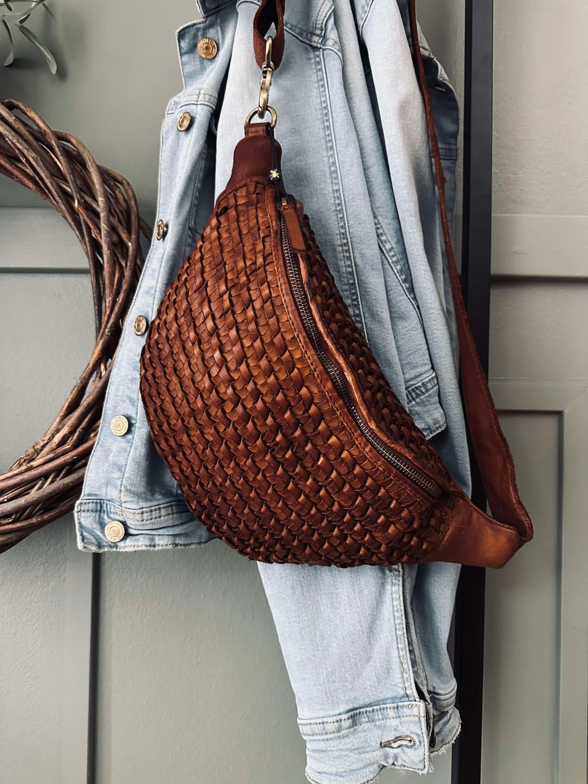 Bumbag Tressé Cognac