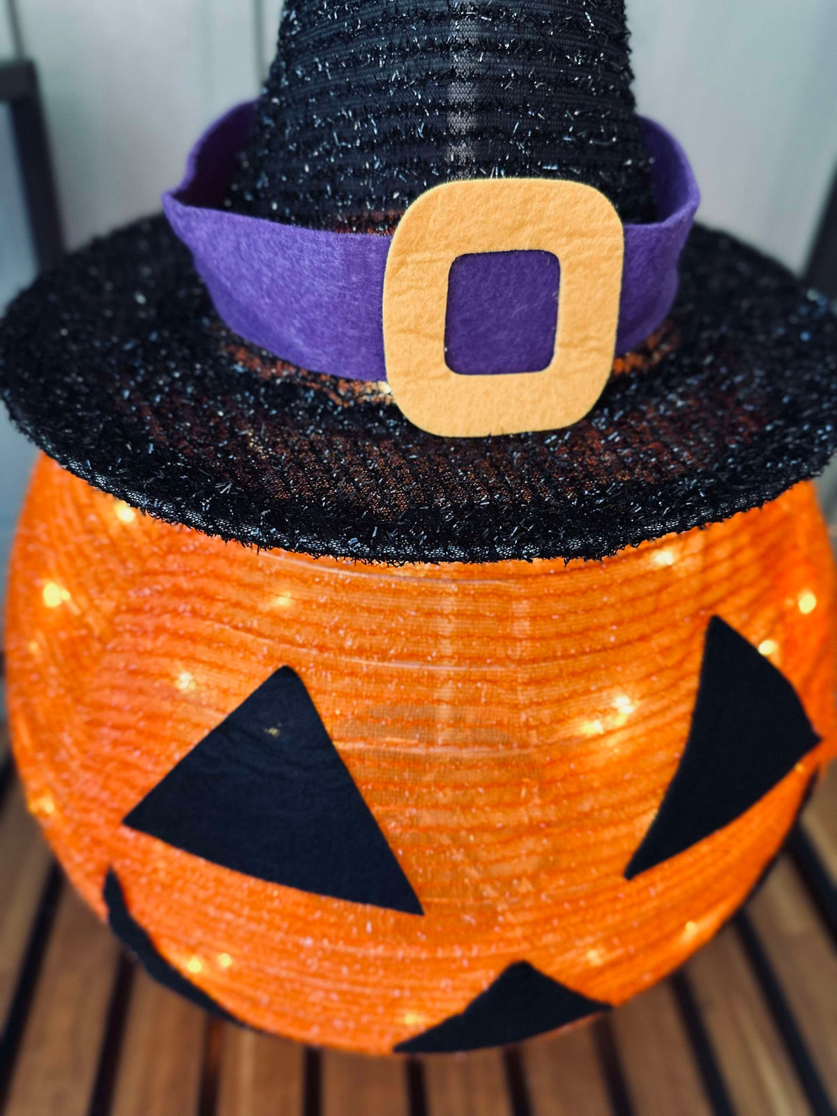 Citrouille Halloween LED - 68 cm