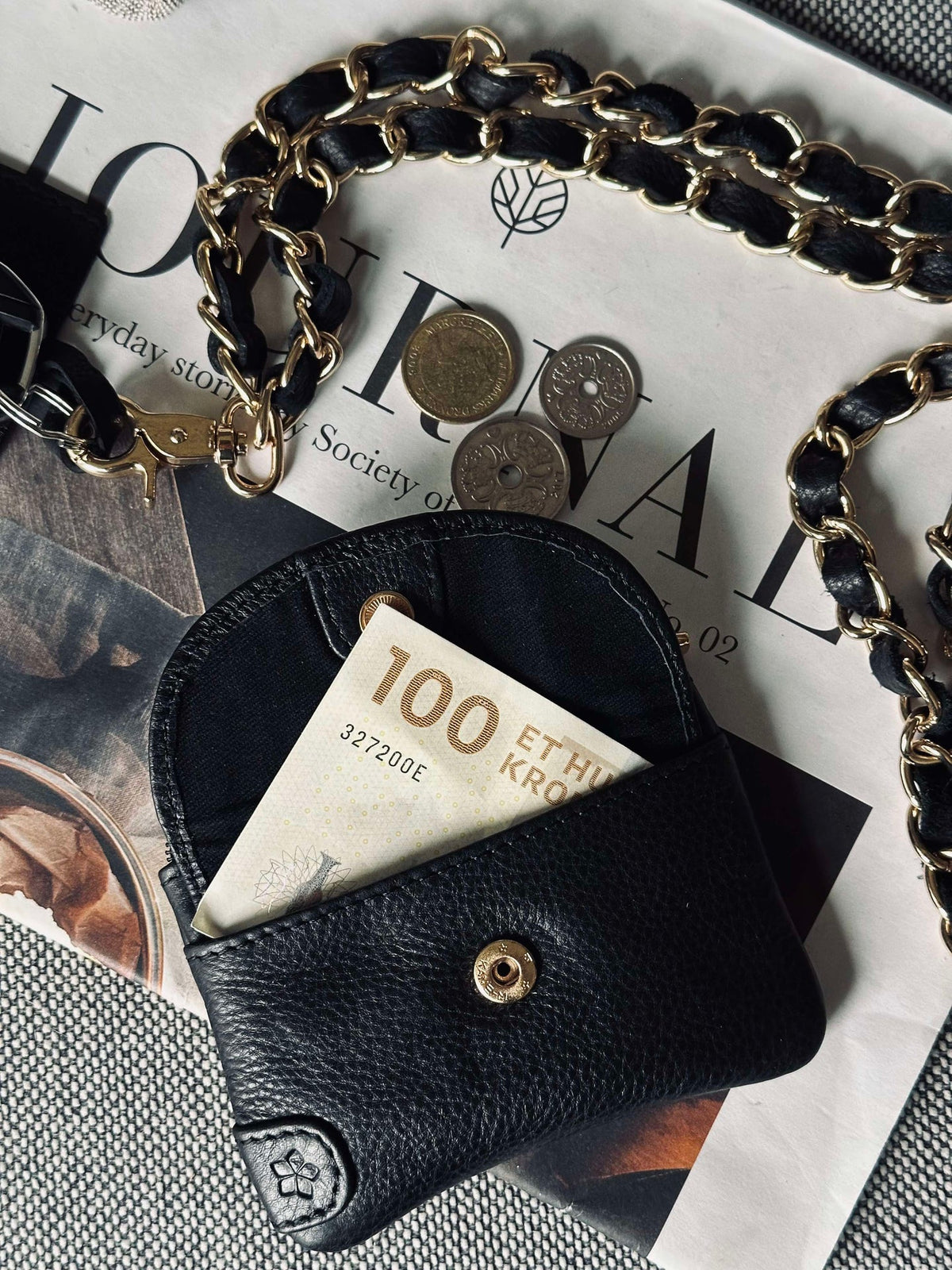 Portefeuille Norma - black / gold