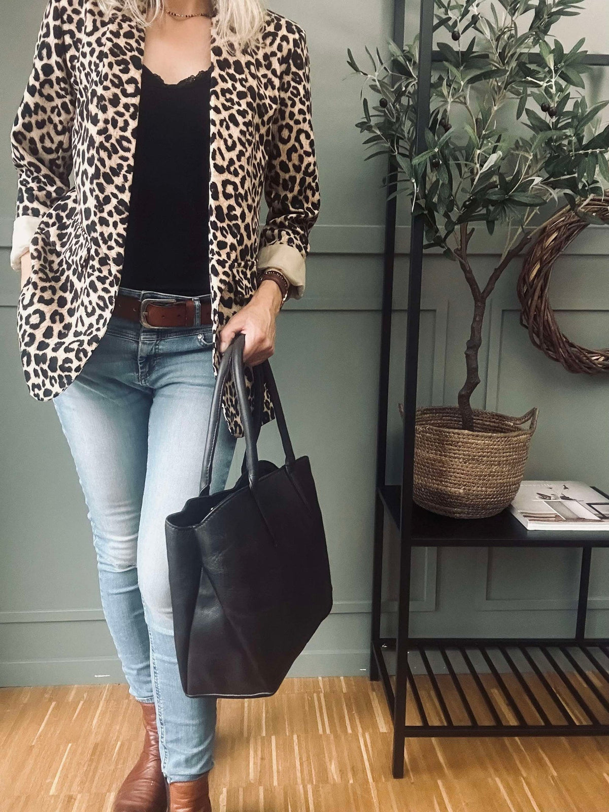 Sac de travail / shopper Brown  – Soft leather