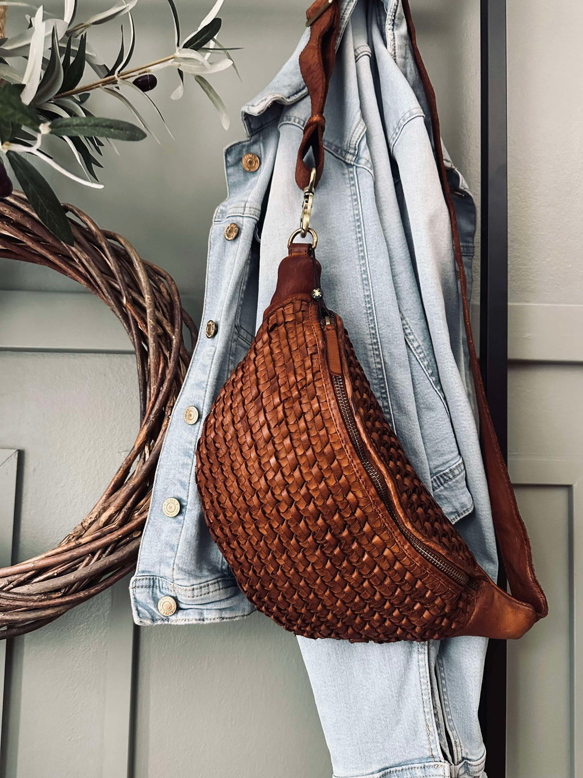 Bumbag Tressé Cognac