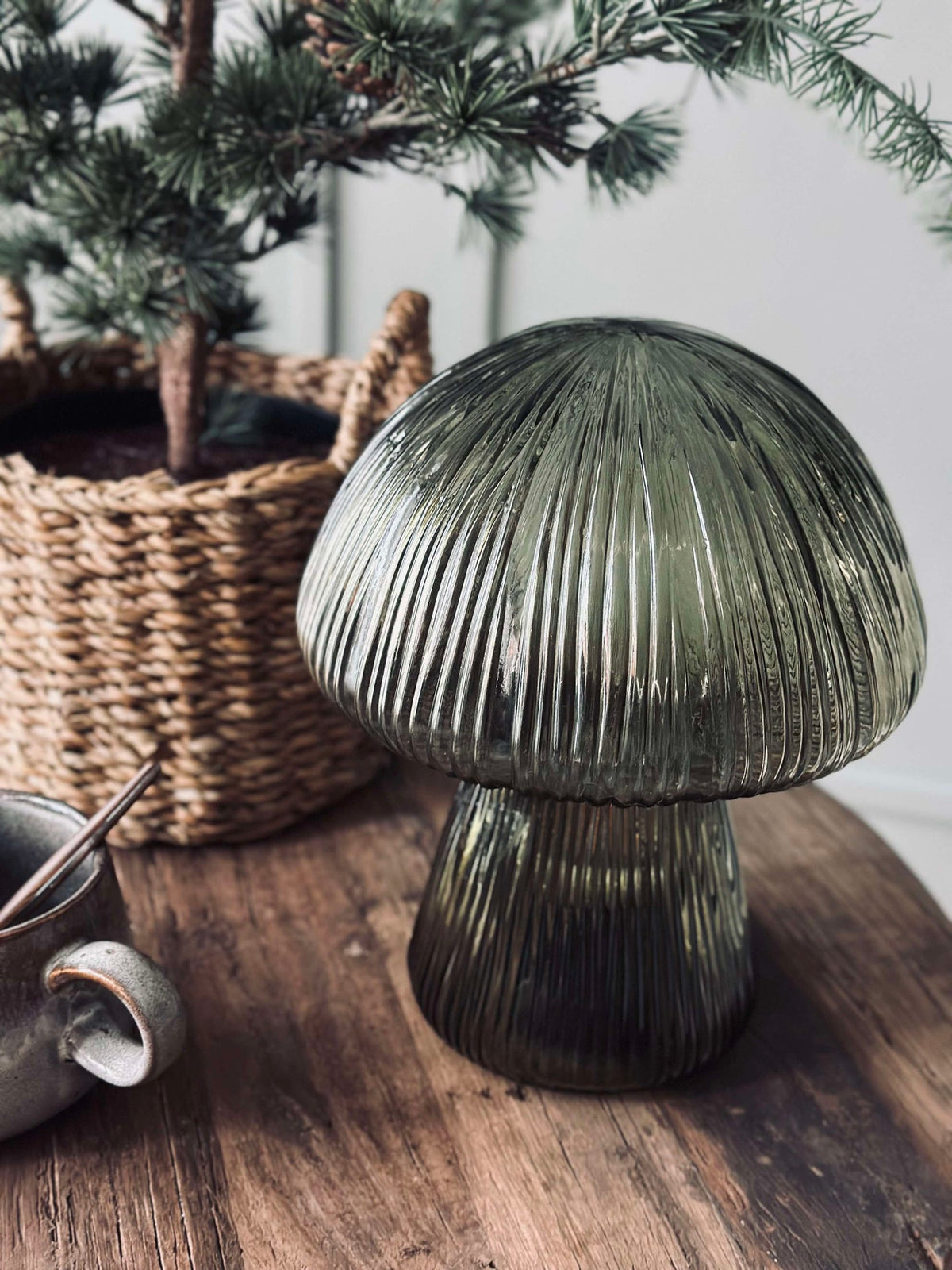Mushroom à rainures 25 cm - Vert