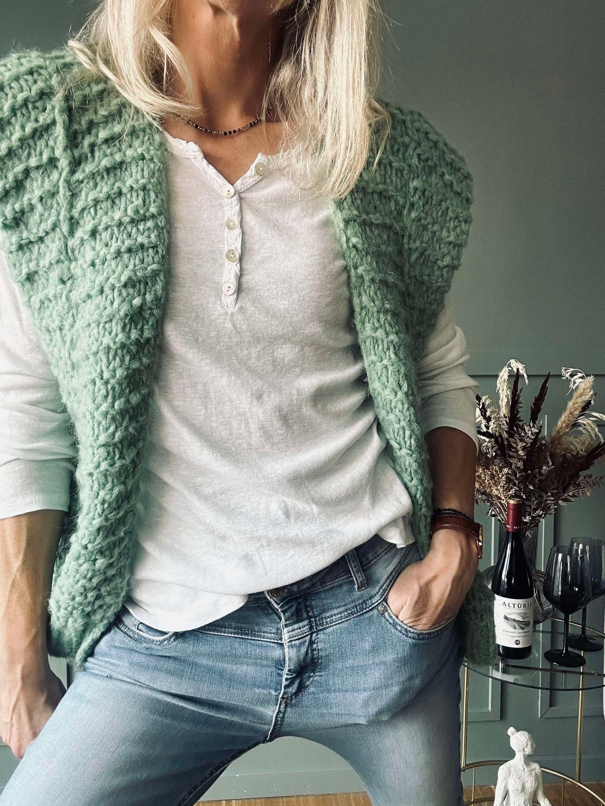 Gilet - Vert doux