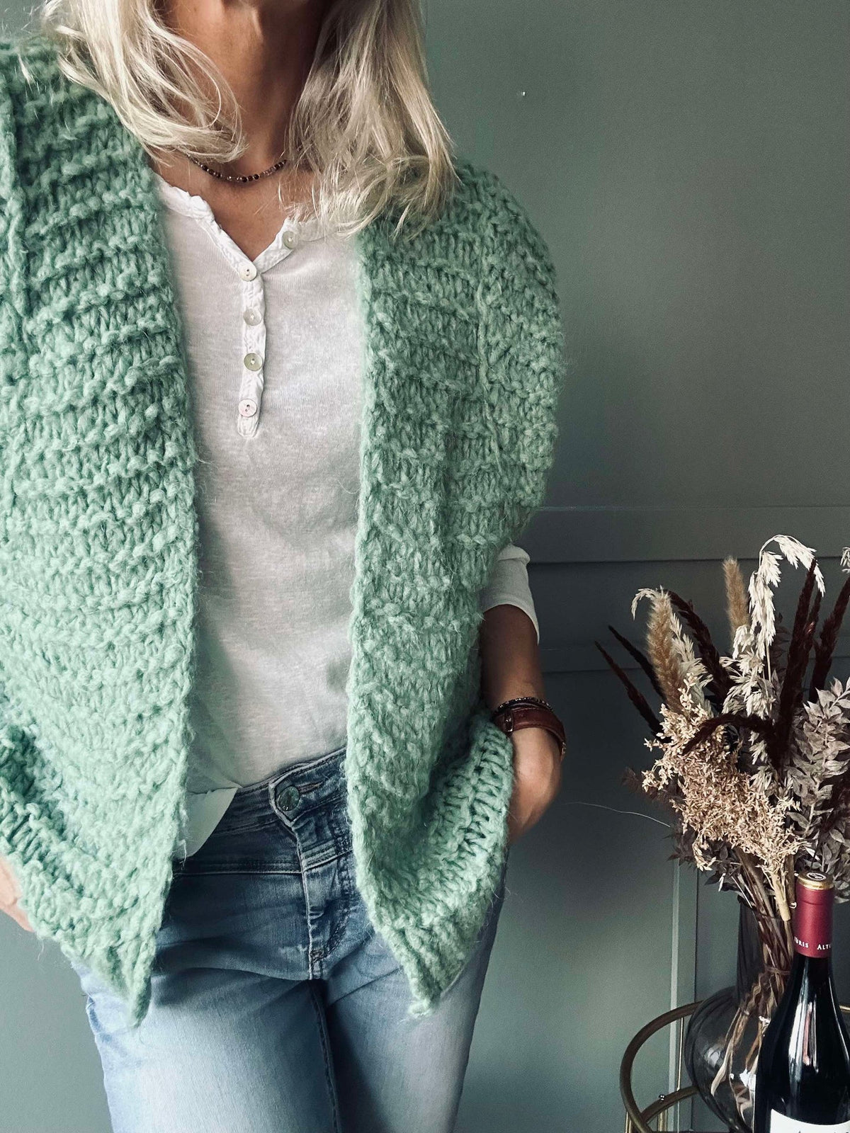 Gilet - Vert doux