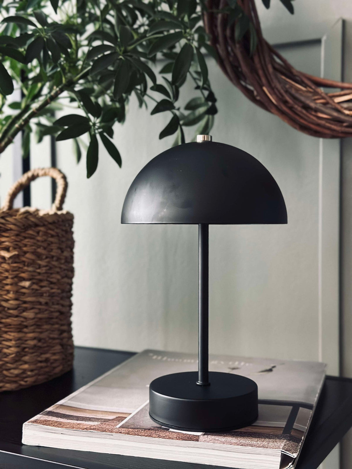 Lampe de table à commande tactile - Noir