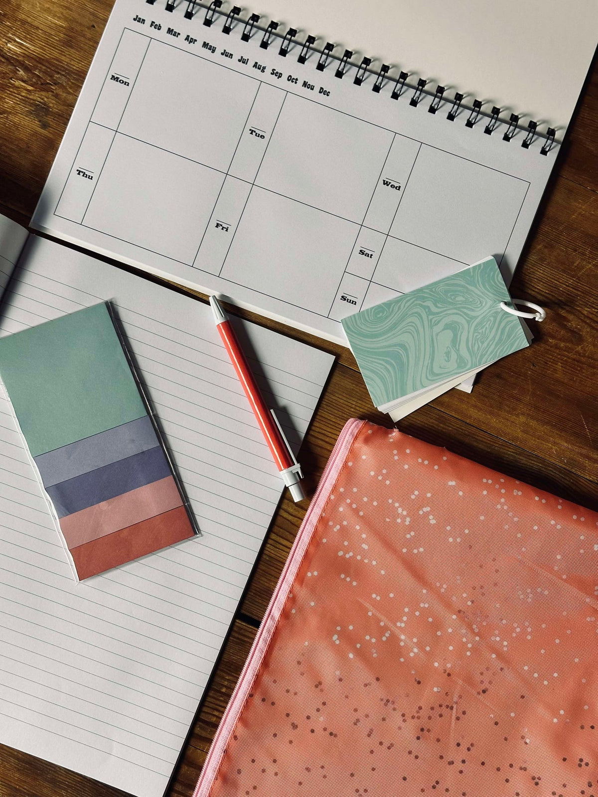 Coffret de carnets et sac - Pastel