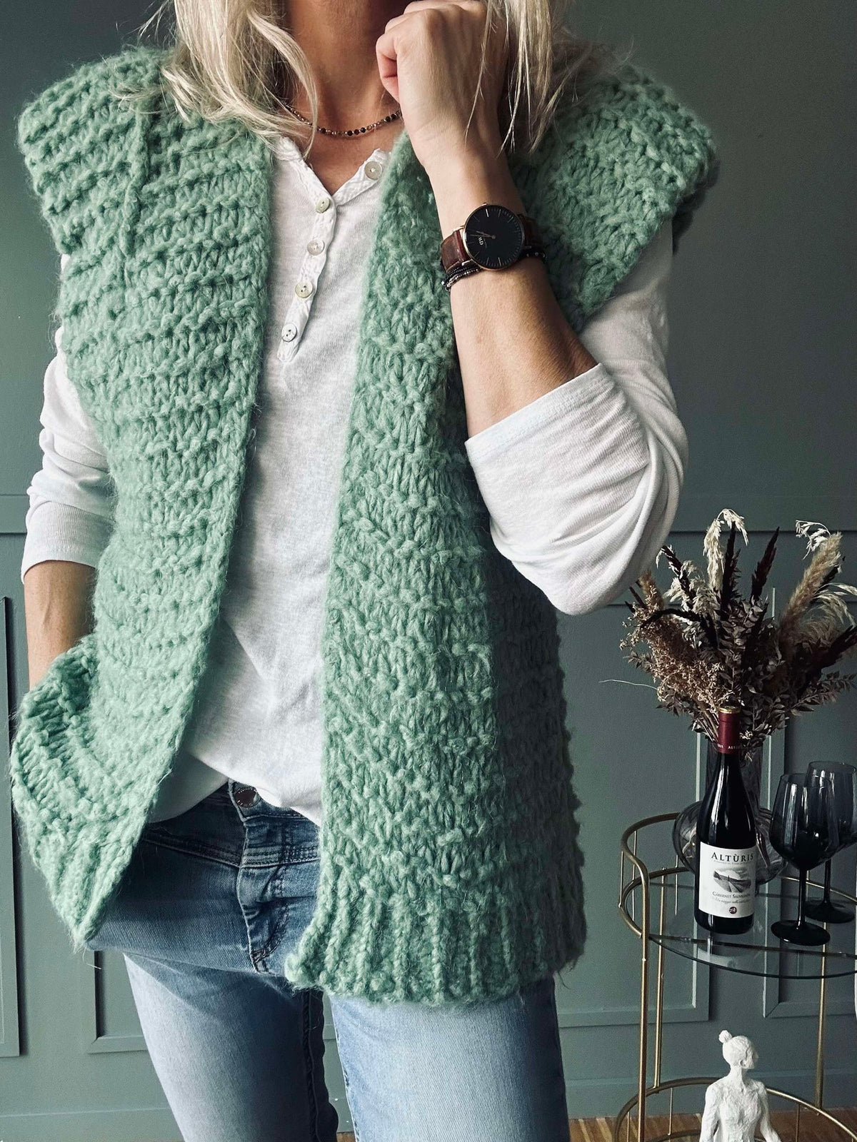 Gilet - Vert doux