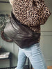Sac banane Cool Buffy XL en cuir tout doux - Marron
